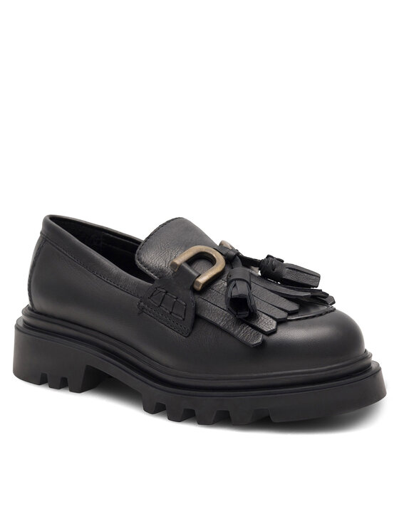 Badura Loafersy Badura 22SS24 Czarny