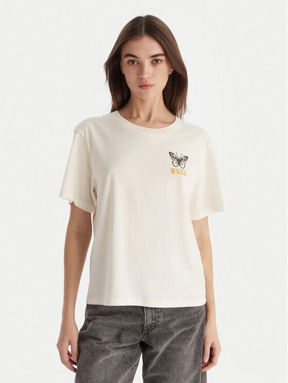 RVCA RVCA Camiseta EVJZT00164 Blanco Reglan Fit