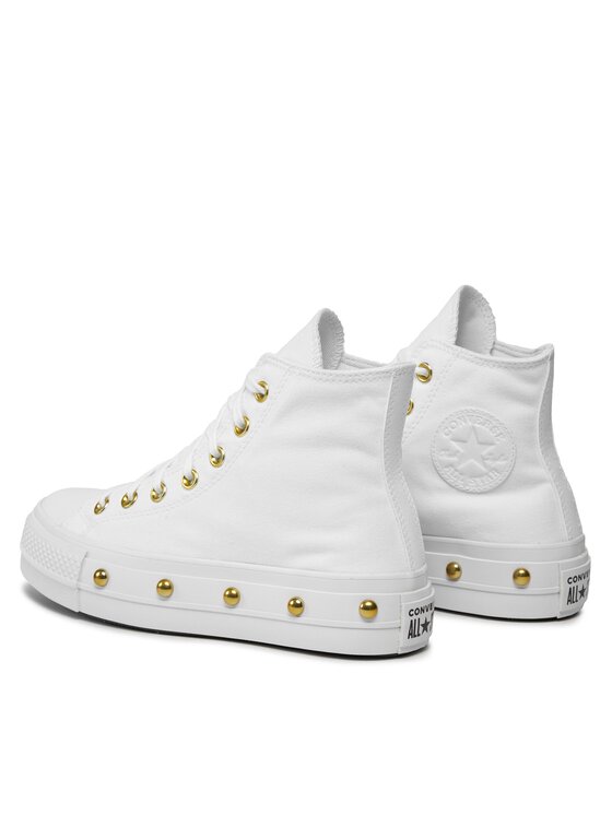 Converse Teniși Converse Chuck Taylor All Star Lift Platform Star Studded A06787C Alb
