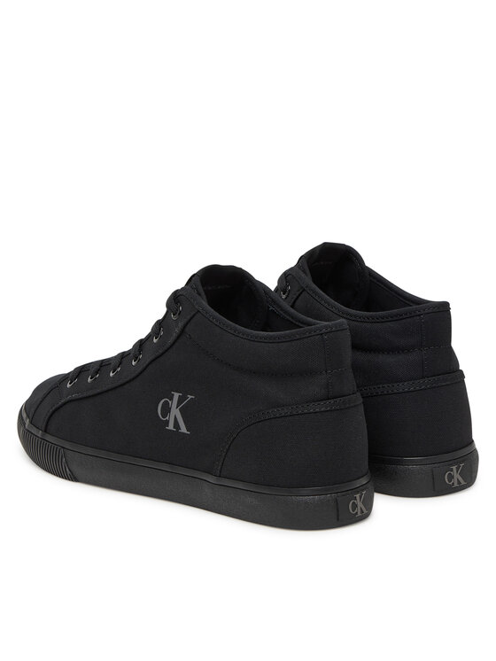 Calvin Klein Jeans Superge Calvin Klein Jeans Ess Vulc Mid Mg Canvas YM0YM01210 Črna