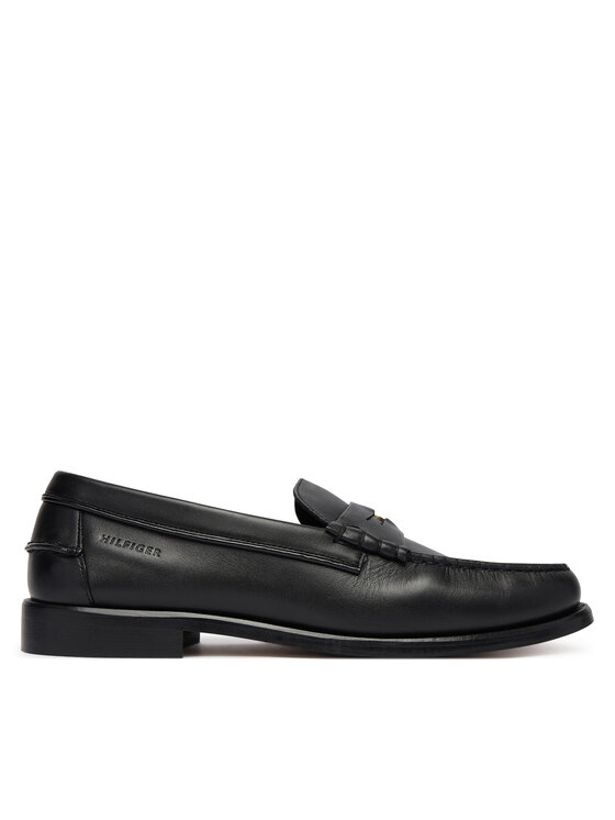 Tommy Hilfiger Mokasini Tommy Hilfiger Penny Crust FM0FM05836 Črna