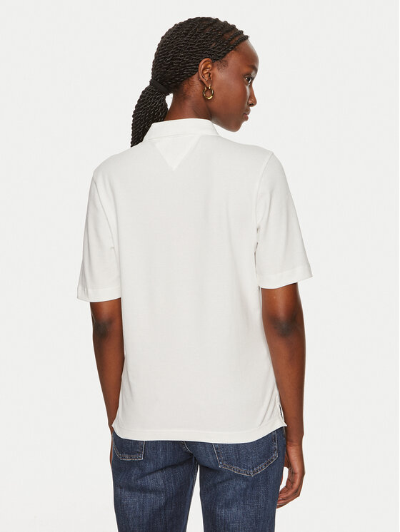 Tommy Hilfiger Tommy Hilfiger Polo marškinėliai 1985 WW0WW43224 Écru Regular Fit
