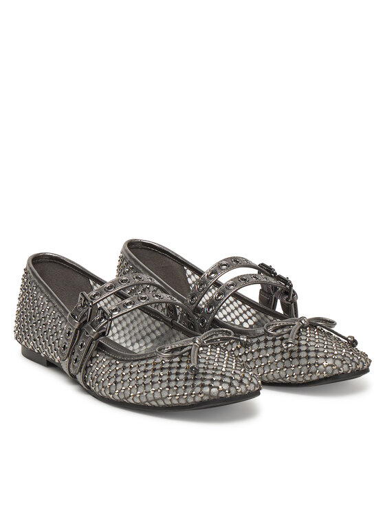 Guess Балетки Guess FLJKNN FAB02 Срібний
