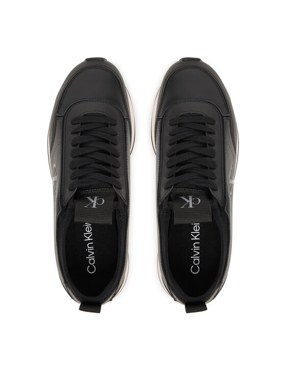 Calvin Klein Laisvalaikio batai Calvin Klein Retro Runner Sock Panl Lth Neo HW0HW03118 Juoda
