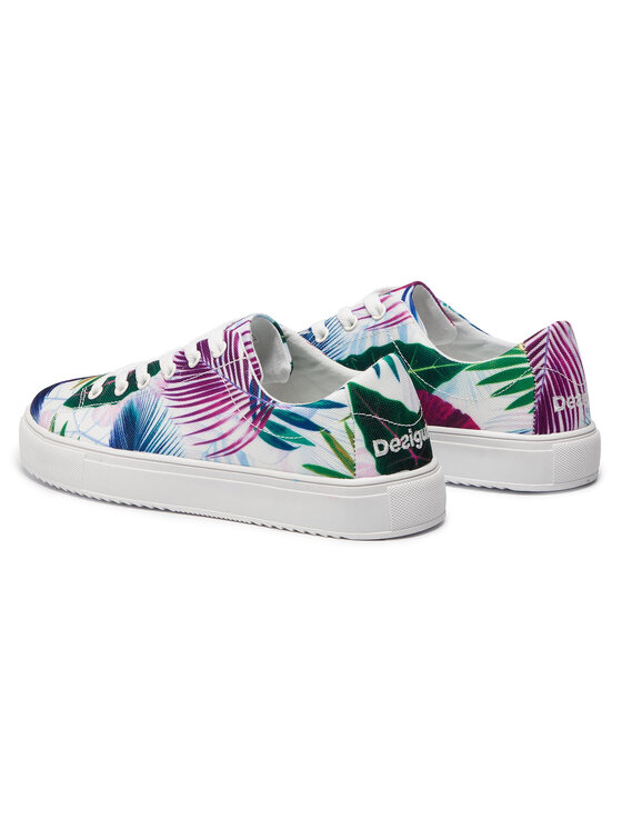 Desigual Zapatillas de tenis Desigual Canvas Vulcanized Sneker Bio 19SUKW08 Blanco