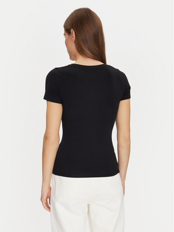 Guess Guess Póló O5RI02 KBBU1 Fekete Regular Fit