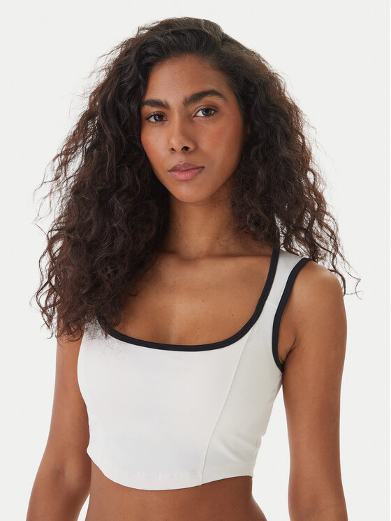 Guess Guess Top V6GP09 K2999 Écru Slim Fit