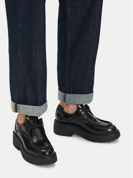 GINO ROSSI Polobotky Gino Rossi EO-EVI-30309 Černá