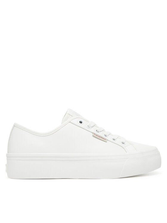 Calvin Klein Jeans Superge Calvin Klein Jeans Vulc Flatform Lth YW0YW01886 Bela