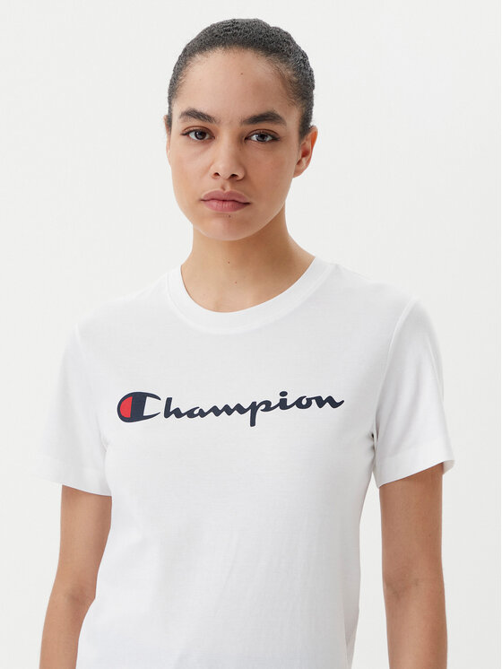 Champion Champion Marškinėliai 118090 Balta Slim Fit