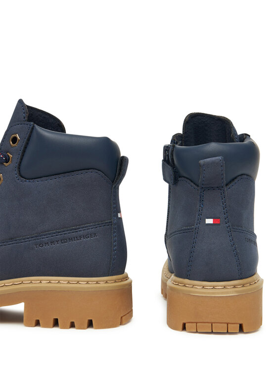 Tommy Hilfiger Trapper stila apavi Tommy Hilfiger T3X5-34125-1269 S Tumši zils