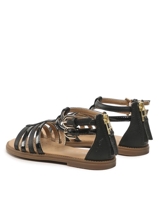 Geox Sandale Geox J Sandal Karly Girl J7235D05402C9999 S Negru