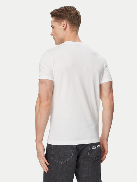 Karl Lagerfeld Jeans Karl Lagerfeld Jeans Camiseta B2M17046 Blanco Slim Fit