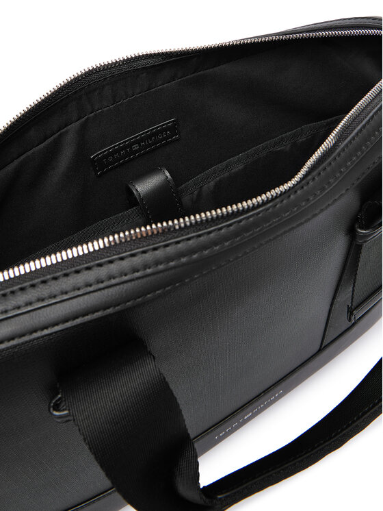 Tommy Hilfiger Nešiojamo kompiuterio krepšys Tommy Hilfiger Th Modern Computer Bag AM0AM13637 Juoda