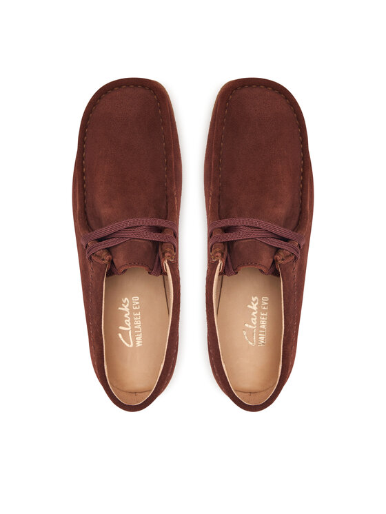 Clarks Туфлі Clarks WallabeeEVOSh 26329301 Бордовий