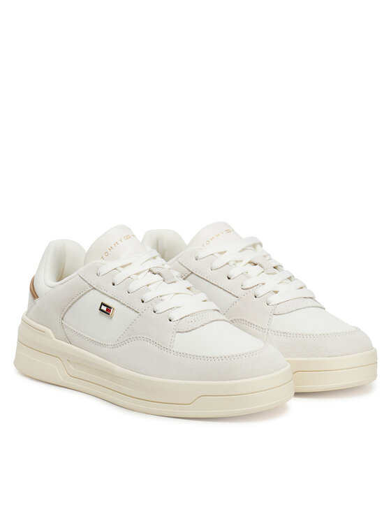Tommy Hilfiger Sneakers Tommy Hilfiger Essential Basket Sneaker FW0FW08456 Alb