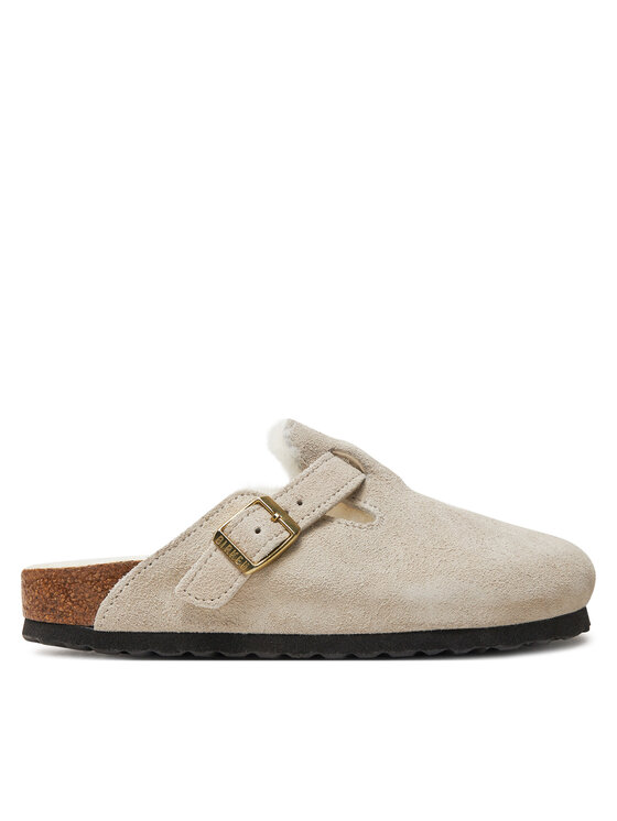 Birkenstock Nazouváky Birkenstock Boston Shearling Leve 1026192 Bílá