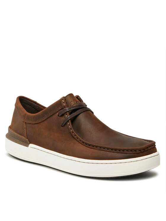 Clarks Nizki čevlji Clarks Court Lite Wally 261709317 Rjava