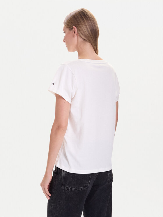 Tommy Hilfiger Tommy Hilfiger Camiseta UW0UW04525 Beis Relaxed Fit