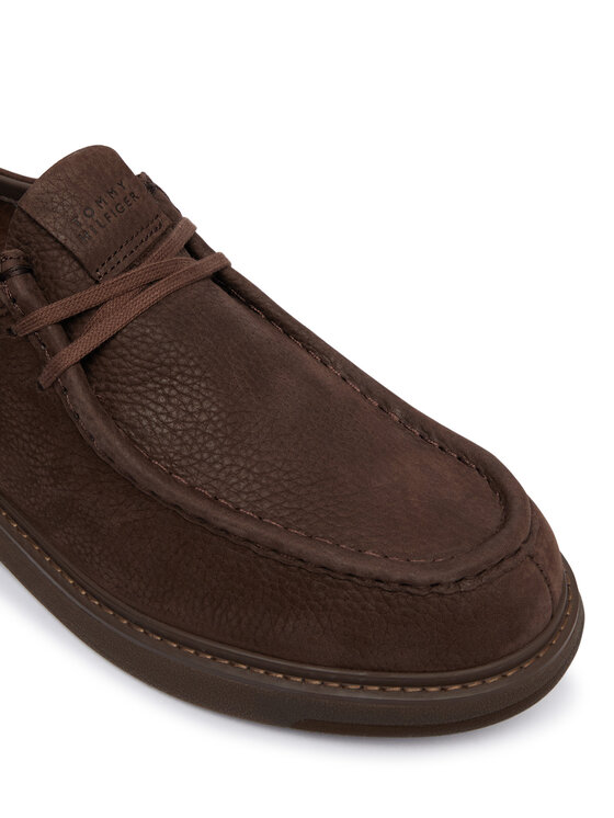 Tommy Hilfiger Poltopánky Tommy Hilfiger Comfort Nubuck Moc Toe Shoe FM0FM05975 Tmavo hnedá
