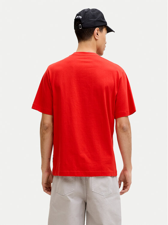 Jack & Jones Jack & Jones Футболка Club 12289868 Червоний Relaxed Fit