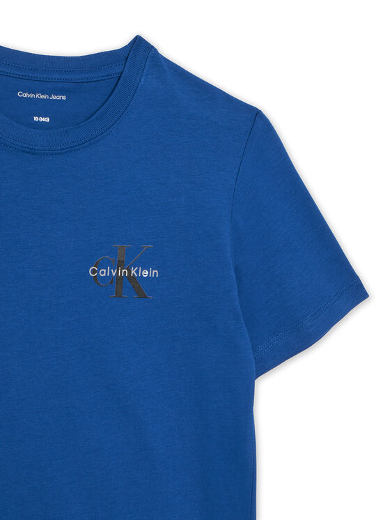 Calvin Klein Jeans Calvin Klein Jeans Camiseta Chest Monologo IU0IU00719 Azul Regular Fit