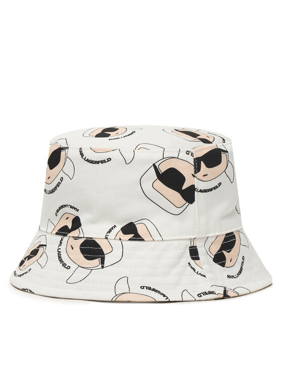 KARL LAGERFELD Skrybėlė KARL LAGERFELD Bucket Z31206 Smėlio