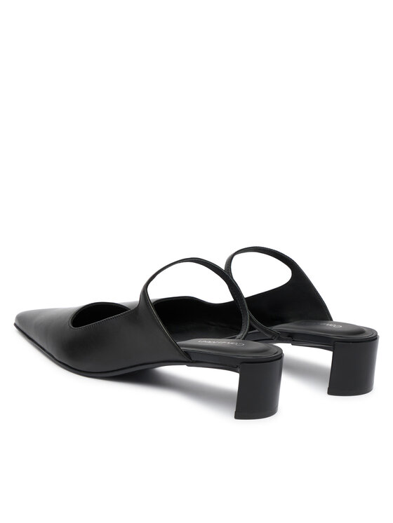 Calvin Klein Ciabatte Calvin Klein Set Back Heel Pump Lth HW0HW02801 Nero