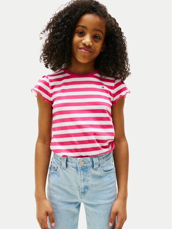 Tommy Hilfiger Tommy Hilfiger Camiseta Essential KG0KG08744 Rosa Regular Fit
