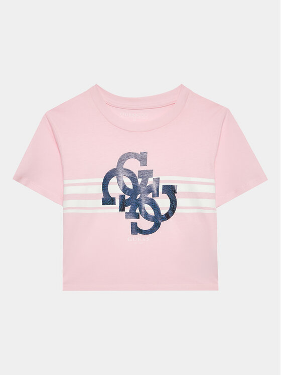 Guess Guess Футболка J3YI36 K8HM4 Рожевий Boxy Fit