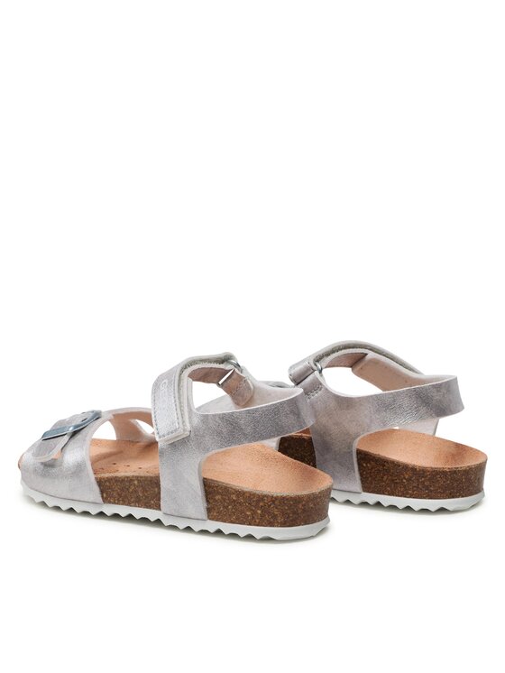 Geox Sandali Geox J Adriel Girl J028MC000BJC1007 S Srebrna