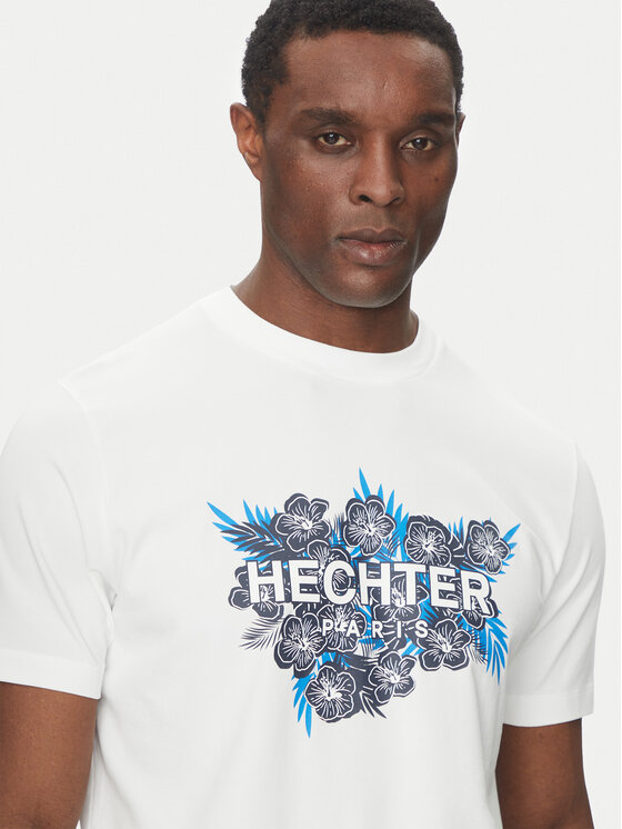Hechter Paris Hechter Paris T-Shirt 75018 151917 Λευκό Regular Fit