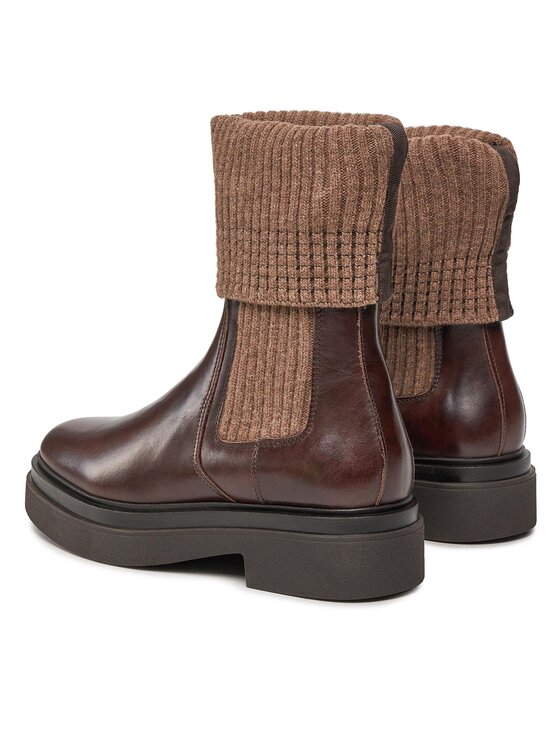 Gant Členková obuv s elastickým prvkom Gant Zandrin Chelsea 27551382 Hnedá