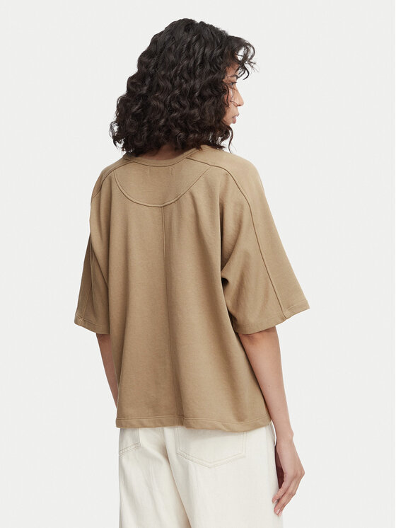 Beverly Hills Polo Club Beverly Hills Polo Club Camiseta P-SS26W-TS00817 Marrón claro Oversize