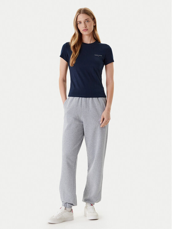Tommy Jeans Tommy Jeans T-shirt Linear DW0DW21164 Blu scuro Slim Fit