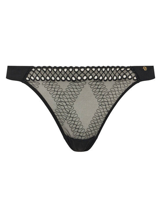 BOSS BOSS Стрінги Eyelet 50540420 Чорний