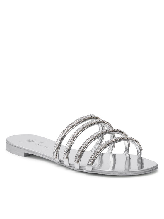 Giuseppe Zanotti Шльопанці Giuseppe Zanotti E200003 Срібний