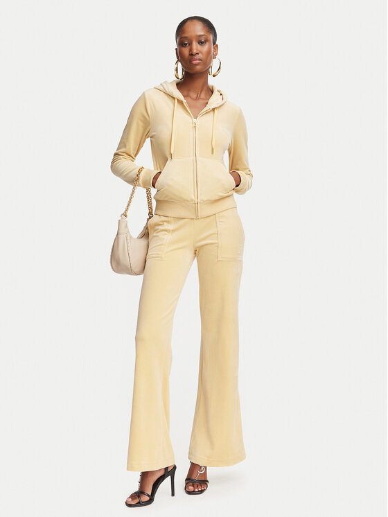Juicy Couture Juicy Couture Спортивні штани Layla JCSEBJ001G Жовтий Regular Fit