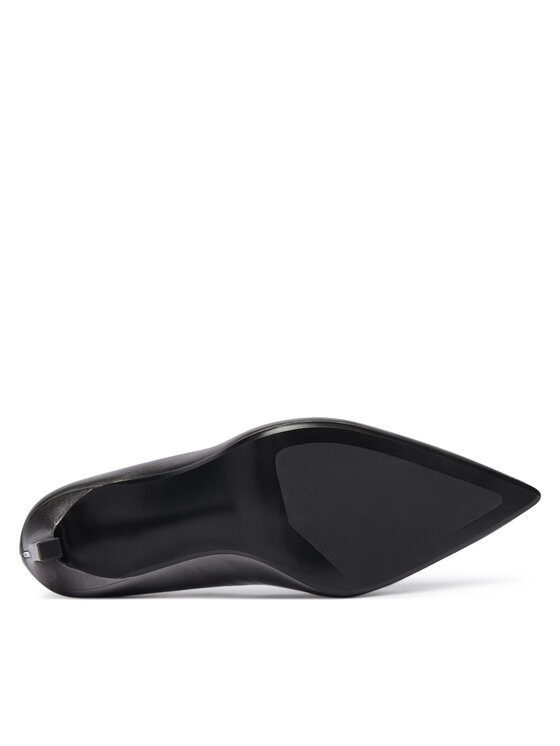 Calvin Klein Szpilki Calvin Klein Ess Stiletto 90 Met Lth HW0HW03436 Szary ciemny