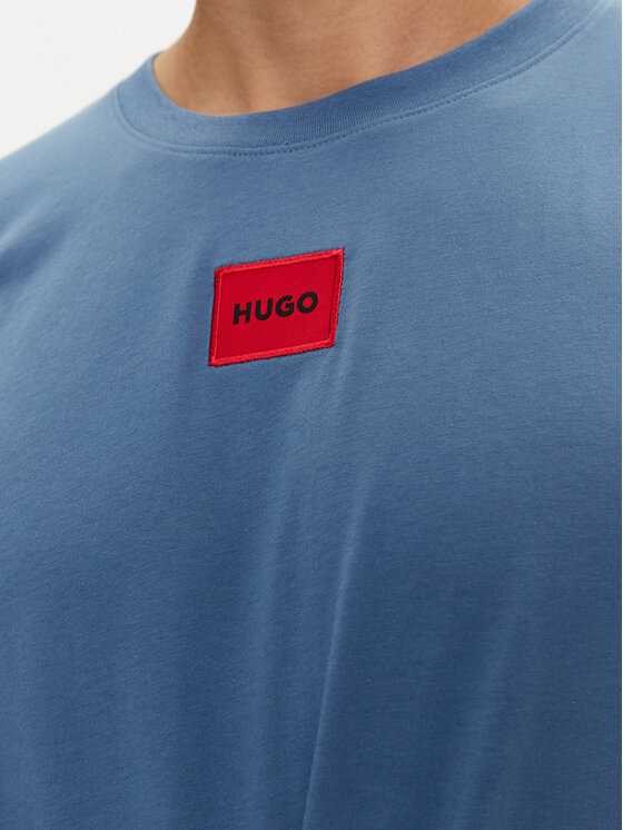HUGO Hugo T-shirt Diragolino212 50447978 Blu Regular Fit