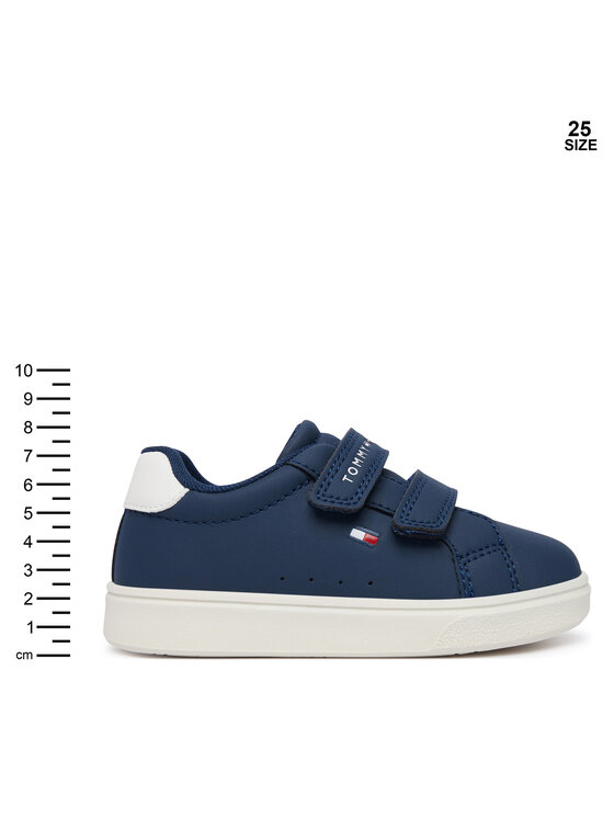 Tommy Hilfiger Сникърси Tommy Hilfiger Low Cut Velcro Sneaker T1X9-35216-1355 M Тъмносин