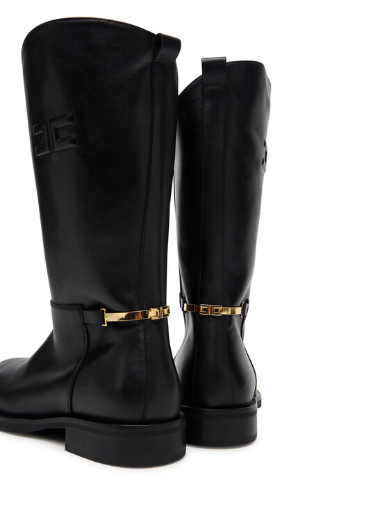 Elisabetta Franchi Kozačky Elisabetta Franchi F4-A6E-0449 Černá