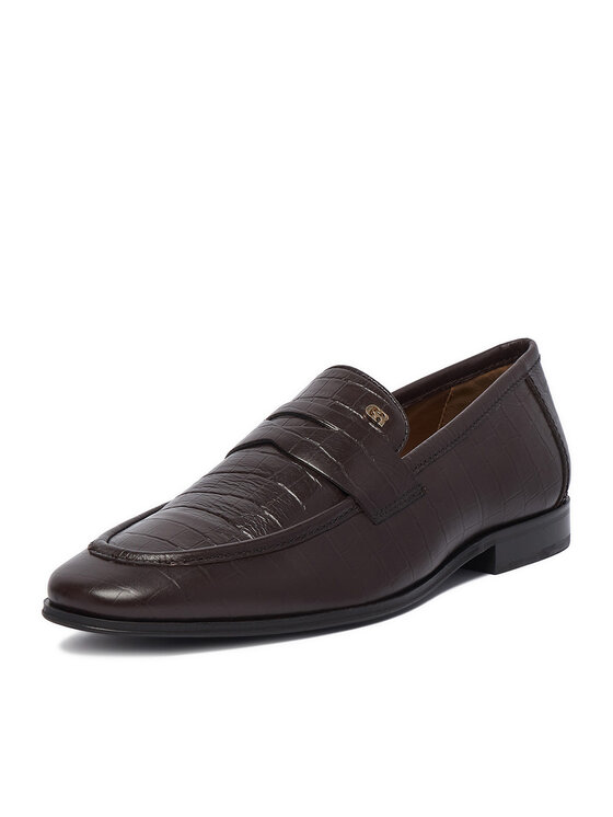 GINO ROSSI Slipper GINO ROSSI EO-GIOVANNI-02 Dunkelbraun