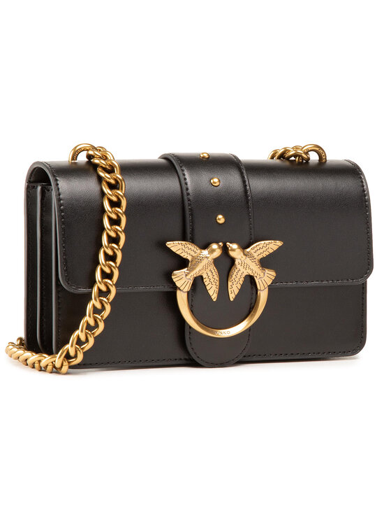 PINKO Τσάντα Pinko Love Mini Icon Simply 4 C PE 21 PLTT 1P221P Y6XT Μαύρο