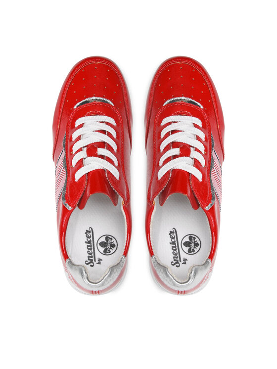 Rieker Sneakersy Rieker L3317-33 Červená