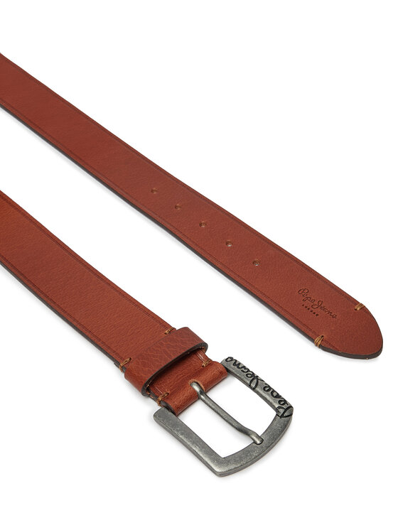 Pepe Jeans Pasek Męski Pepe Jeans Moss PM021026 Brązowy