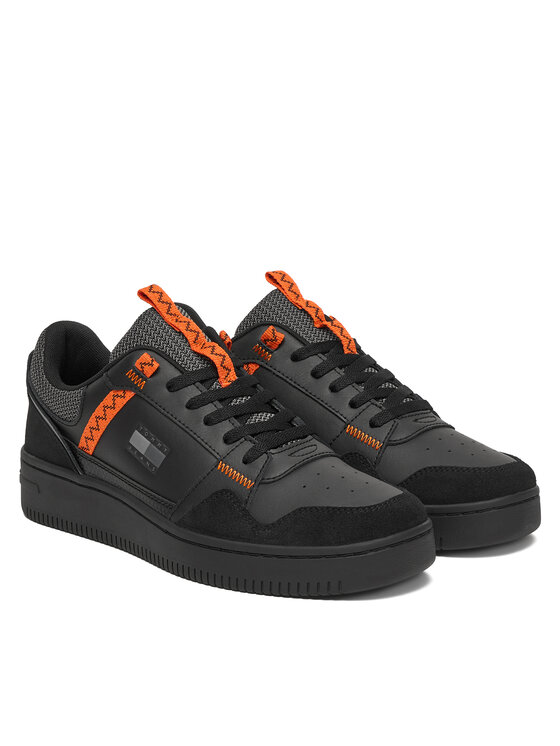 Tommy Jeans Snīkeri Tommy Jeans Tjm Retro Basket EM0EM01657 Melns