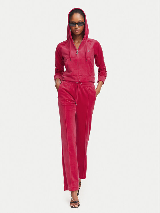 Juicy Couture Juicy Couture Sportinės kelnės Tina JCAPW045 Raudona Regular Fit