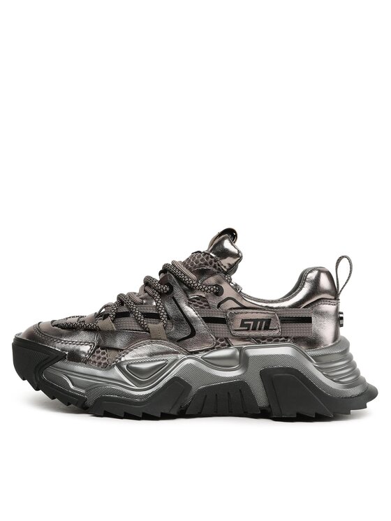 Steve Madden Sneakersy Steve Madden Kingdom Sneaker SM11002519 SM11002519-733 Srebrny
