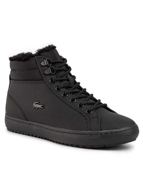 Lacoste Sneakersy Lacoste Straight Set Thermo 4191 Cfa 7-38CFA000502H Čierna